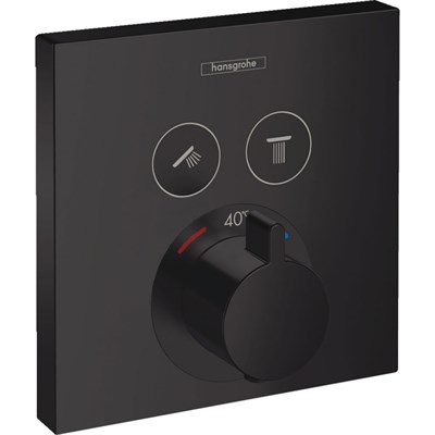 Смеситель для душа Hansgrohe ShowerSelect 15763670 с термостатом Черный матовый 15763670 - фото 389499