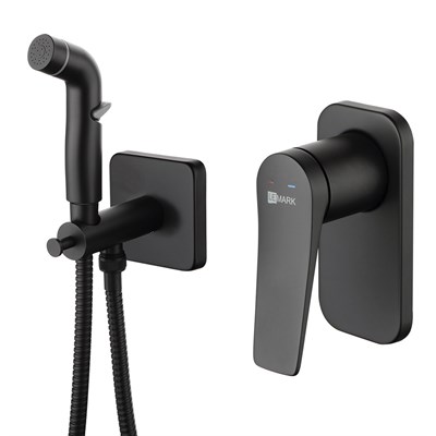 Гигиенический душ Lemark Bronx, LM3719BL, со смесителем, черный LM3719BL - фото 440981