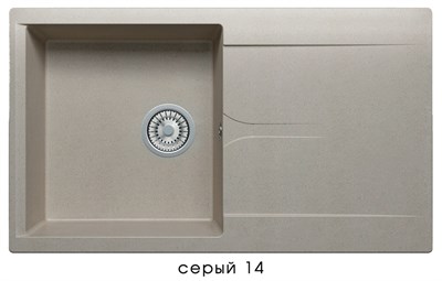Кухонная мойка Polygran Gals-860 №14 407992 Серая 407992 - фото 444345