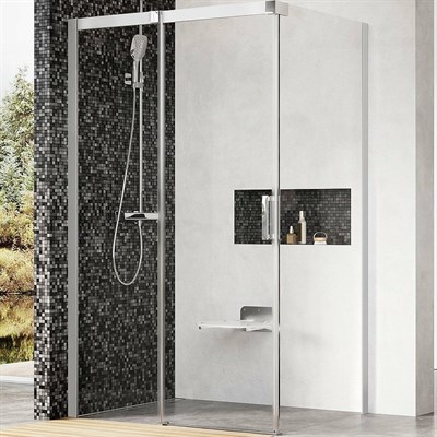 Душевой уголок Ravak Matrix MSDPS 100x80 L 0WLA4U00Z1 профиль Сатин стекло Transparent 0WLA4U00Z1 - фото 482711