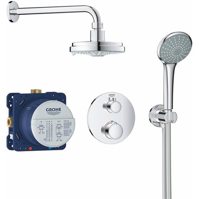 Душевая система Grohe Grohtherm 34735000 с термостатом Хром - фото 484847