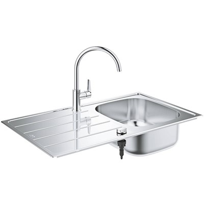 Кухонная мойка со смесителем Grohe K200 31562SD1 Нержавеющая сталь - фото 487695