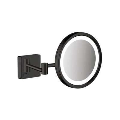 Косметическое зеркало Hansgrohe AddStoris 41790670 с подсветкой черный, матовый 41790670 - фото 501225
