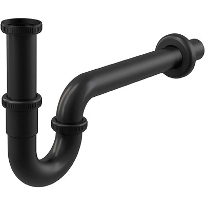 Сифон для раковины Alcaplast A4320BLACK Черный матовый A4320BLACK - фото 512510