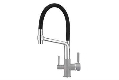Смеситель Granula GR-0083 0083al, для кухонной мойки, с подключением к фильтру, алюминиум 0083, АЛЮМИНИУМ - фото 554124