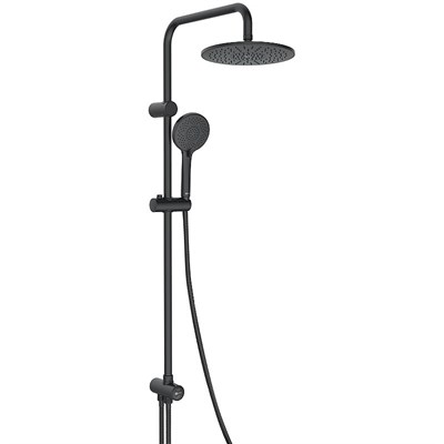 Душевой гарнитур Lemark LM8809BL, с верхним душем, черный LM8809BL - фото 561034