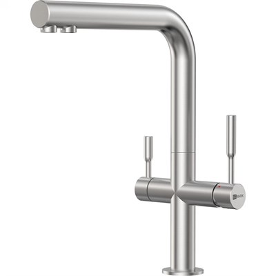Смеситель для кухонной мойки Lemark Expert LM5063S, с подключением к фильтру с питьевой водой, сталь LM5063S - фото 567493