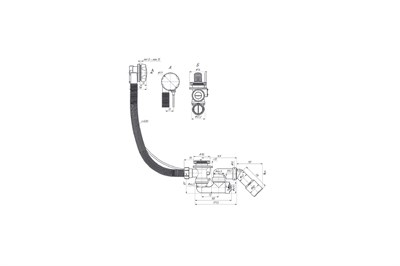 Слив-перелив для ванны Aquatek EM321AQ EM321AQ - фото 884995