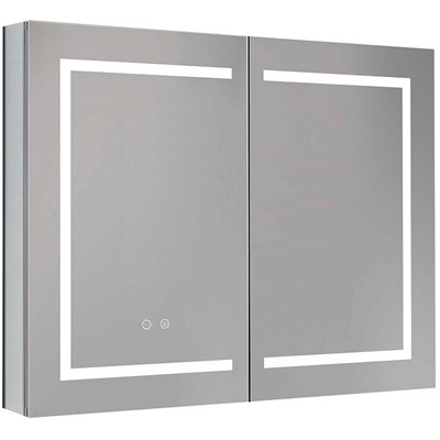 Зеркальный шкаф Aquatek 90 AQ7904-MLC с подсветкой Хром AQ7904-MLC