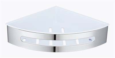 Полка для ванной комнаты угловая Raglo R340.01, хром 1495932