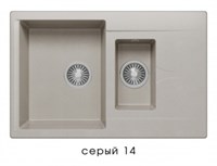 Кухонная мойка  Polygran (Brig -770 серый №14) (621398)