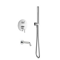 Душевая система Aquame, AQM8406CR, с изливом, цвет хром AQM8406CR