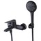 Смеситель для ванны и душа Lemark Bronx LM3714BL, с душевым гарнитуром, черный LM3714BL - фото 441034