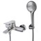 Смеситель для ванны и душа Lemark Bronx LM3714GM, с душевым гарнитуром, графит LM3714GM - фото 441050