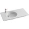 Раковина Jacob Delafon Odeon Rive Gauche 100 EXAU112-Z-00 Белая EXAU112-Z-00 - фото 453484