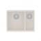 Кухонная мойка Lemark Sinara 550.2-U 9910082, 55 см, искусственный камень, жасмин 9910082 - фото 505035