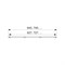 Дизайн-решетка TECE Drainline Plate 90 см, прямая, основа для плитки, 600970 600970
