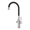 Смеситель для кухонной мойки Lemark Expert LM5083S-Black, с подключением к фильтру с питьевой водой, сталь LM5083S-Black - фото 537923