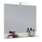 Зеркало Lemark ROMANCE 100 см с полкой, цвет: Белый глянец (LM07R100Z) - фото 540764