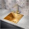 Мойка кухонная Milacio Denia 46 Steel, MC.77478, 46 см, цвет золото MC.77478